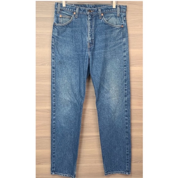 Levi’s Vintage Orange Tab 505 Straight Jeans 34x32 - Picture 1 of 11